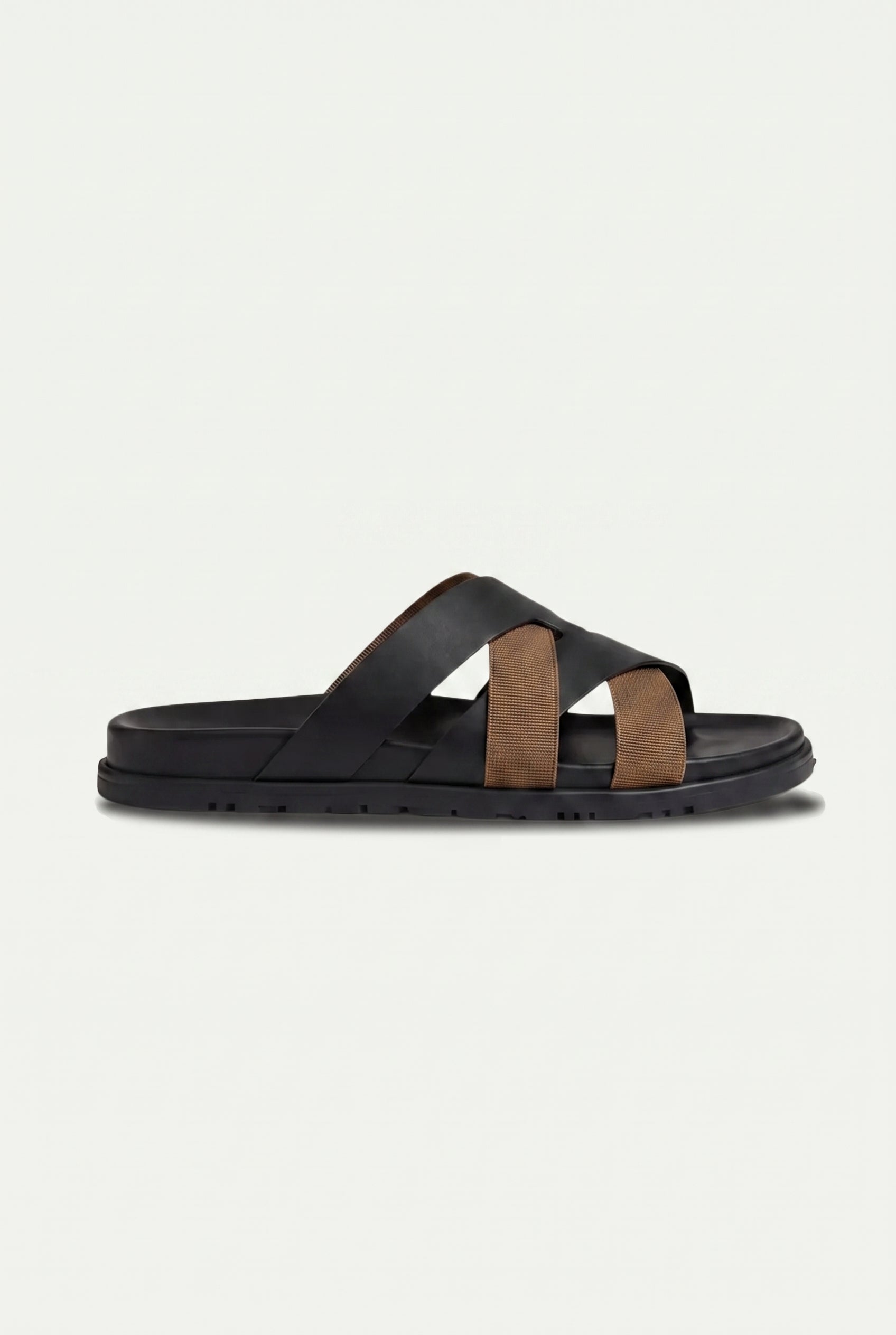 Mirsiani Leather Sandal Brown Black