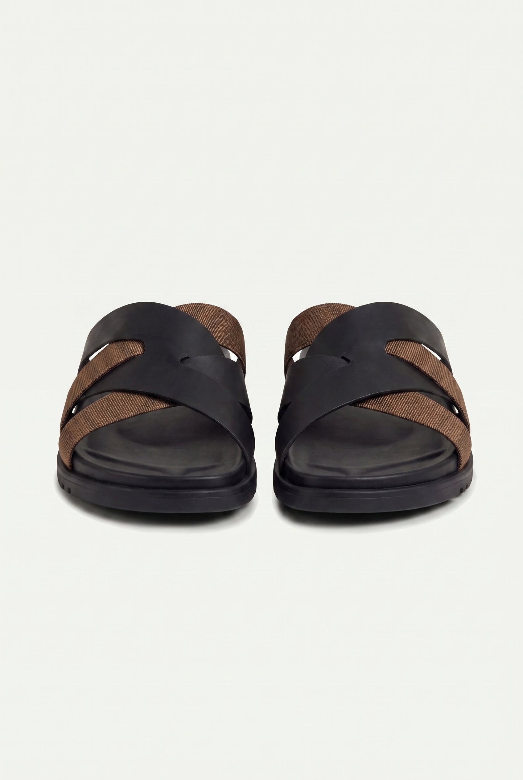 Mirsiani Leather Sandal Brown Black