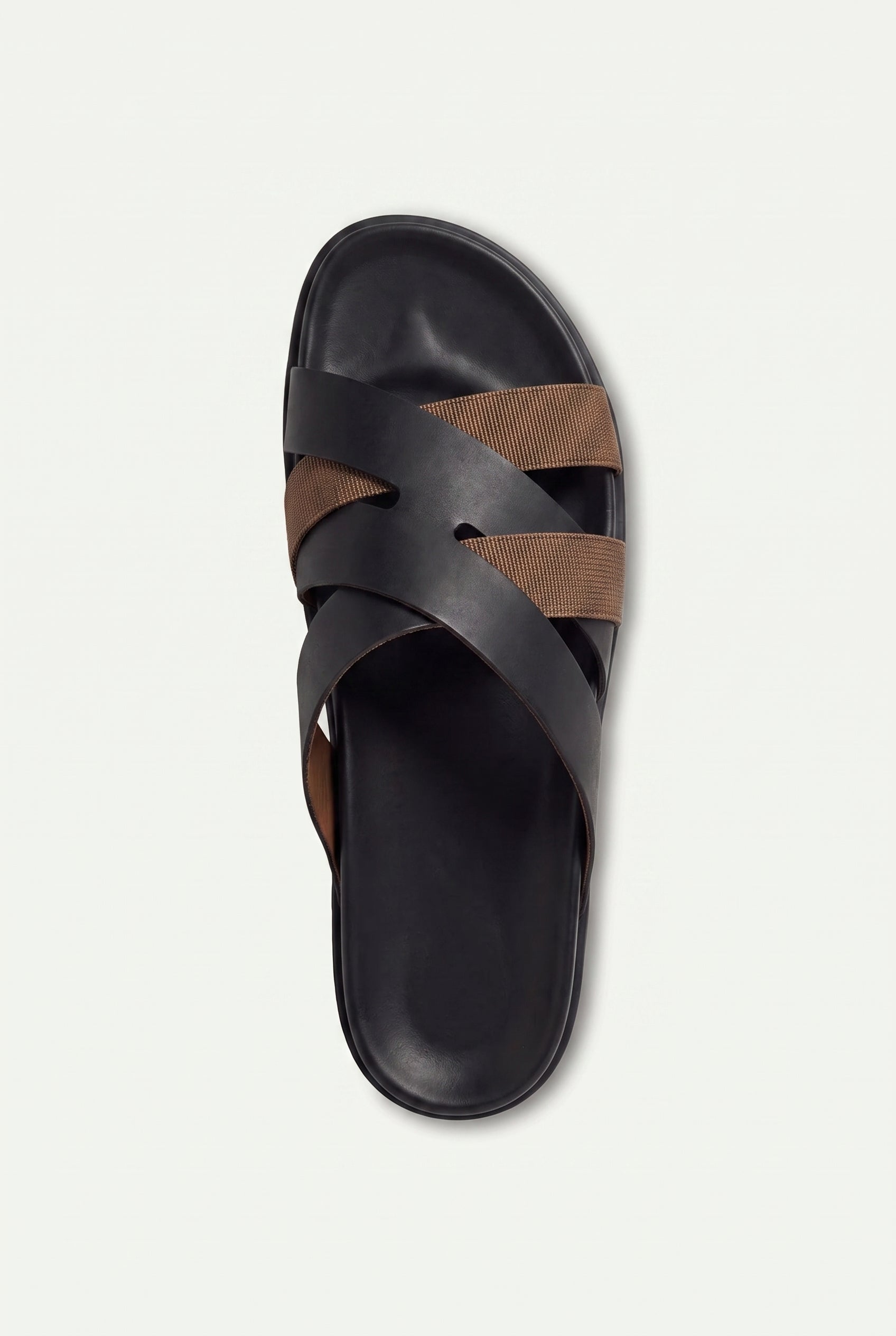 Mirsiani Leather Sandal Brown Black