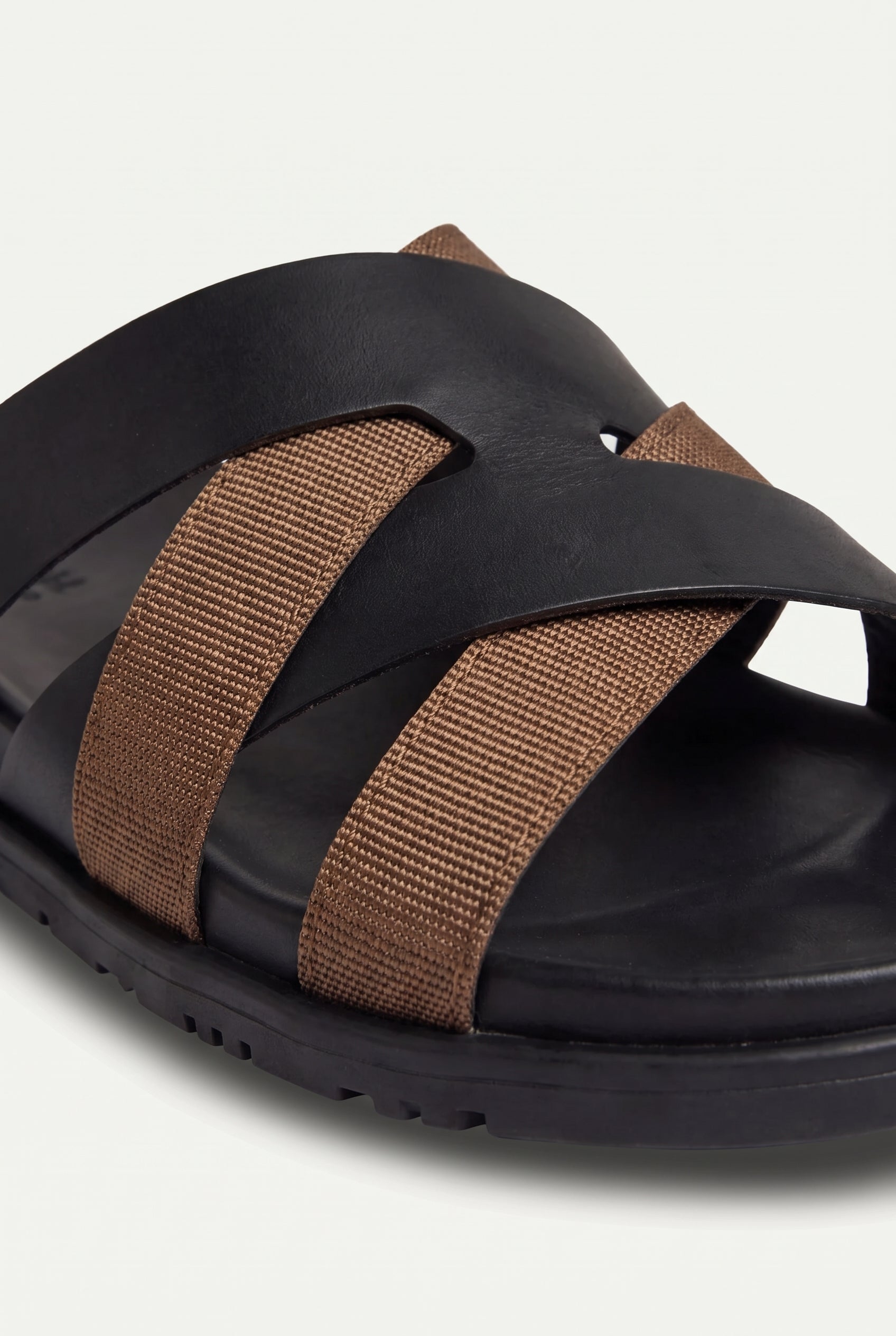 Mirsiani Leather Sandal Brown Black