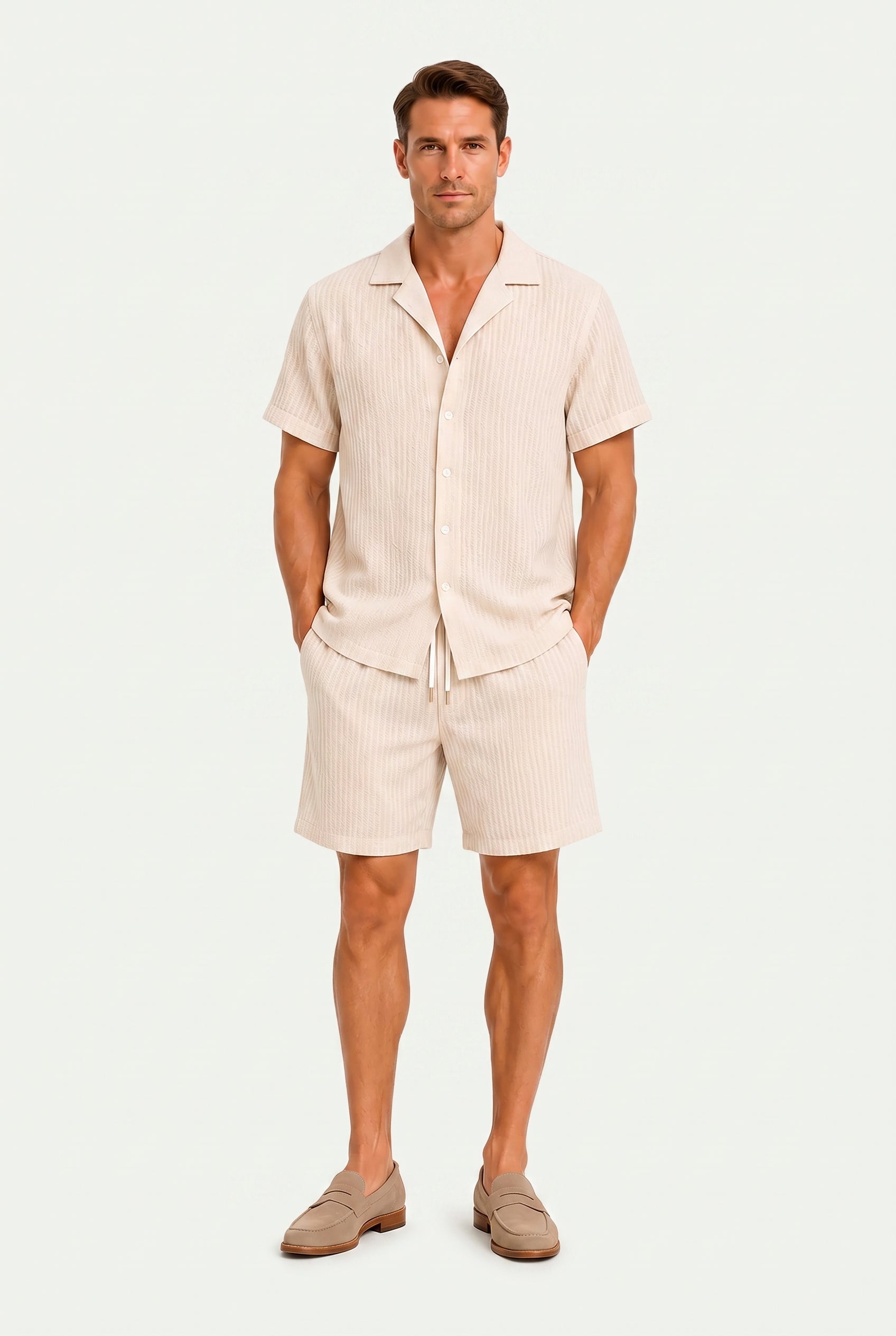 Linen Summer Set – Soft Beige