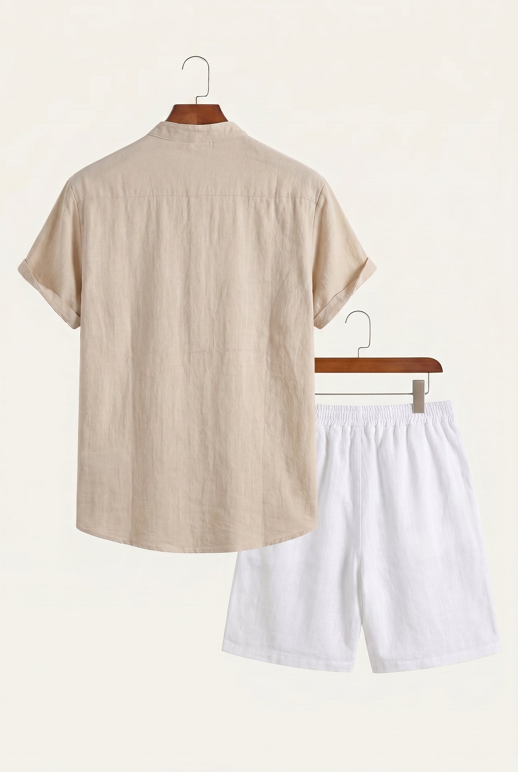 Linen Summer Set – Sand & White