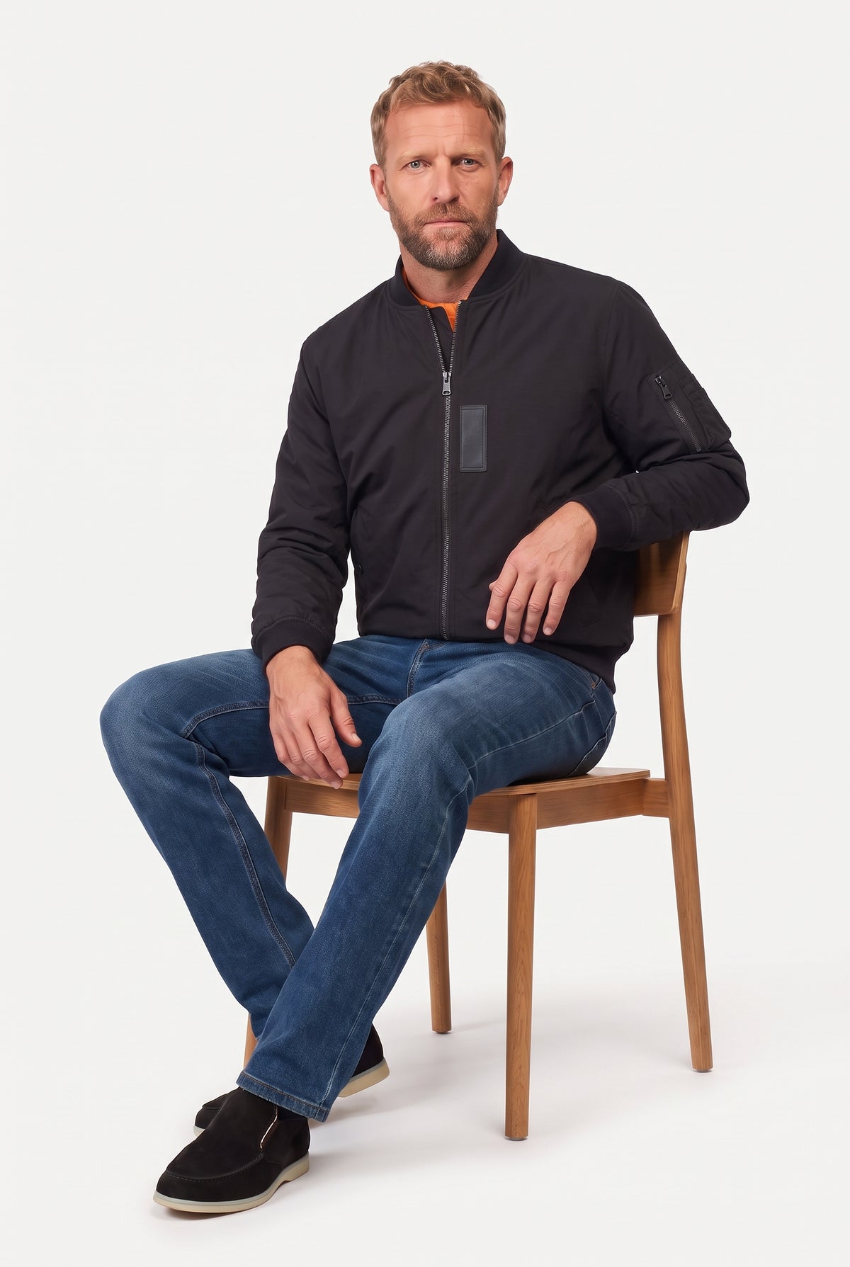 Mirsino Military Flight Jacket - Black