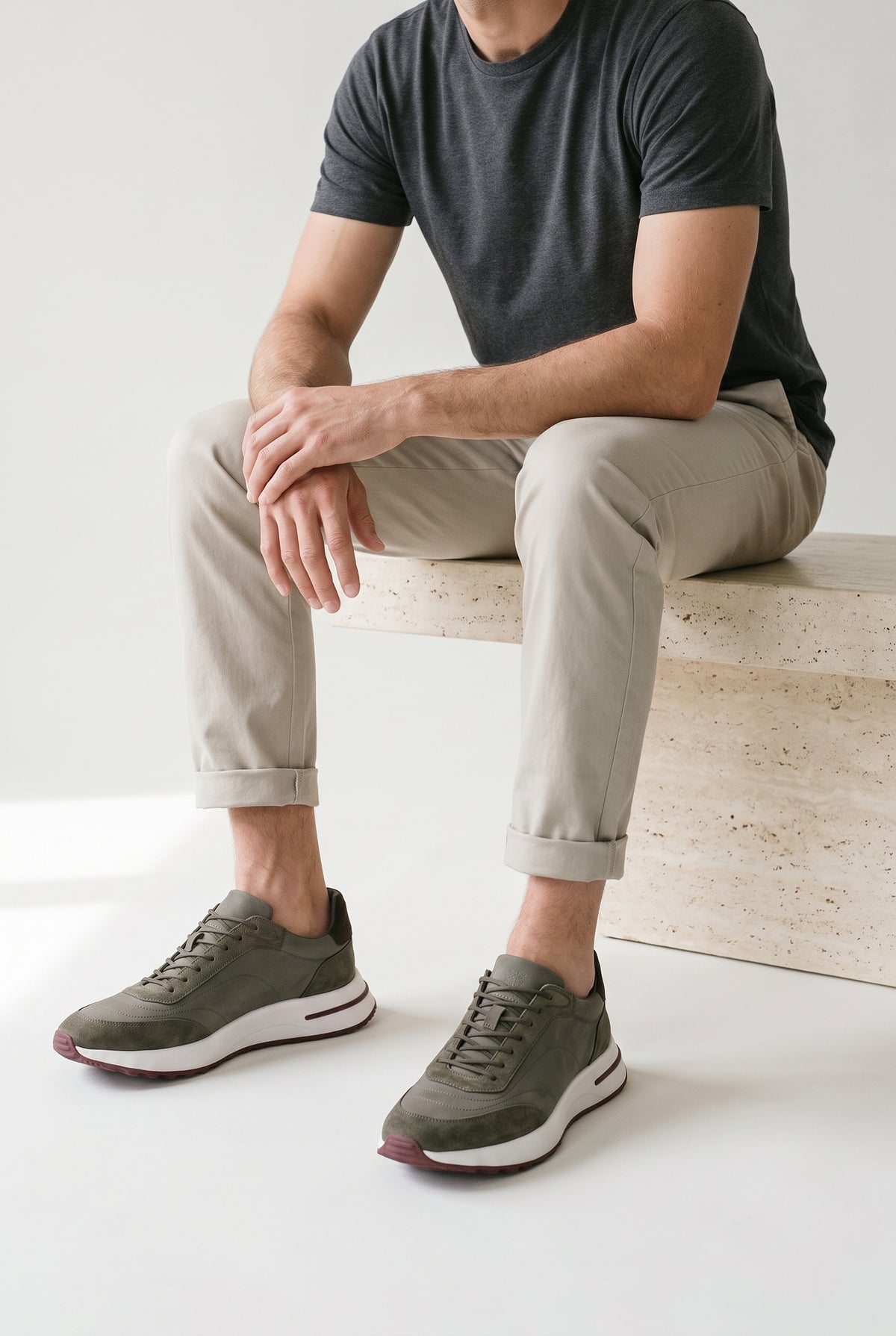 Mirsofino Sneaker Suede Olive