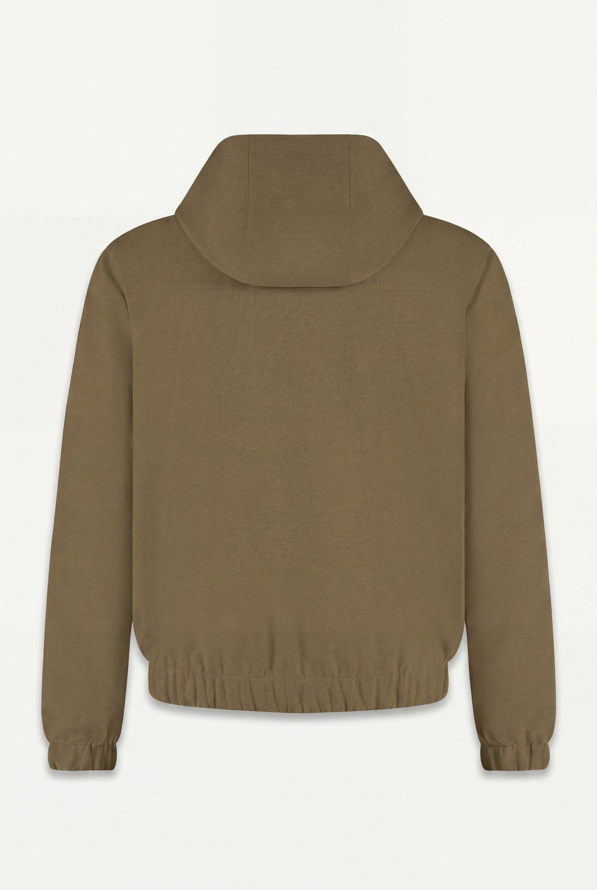 Reversible Hooded Wool City Jacket Green/Olive