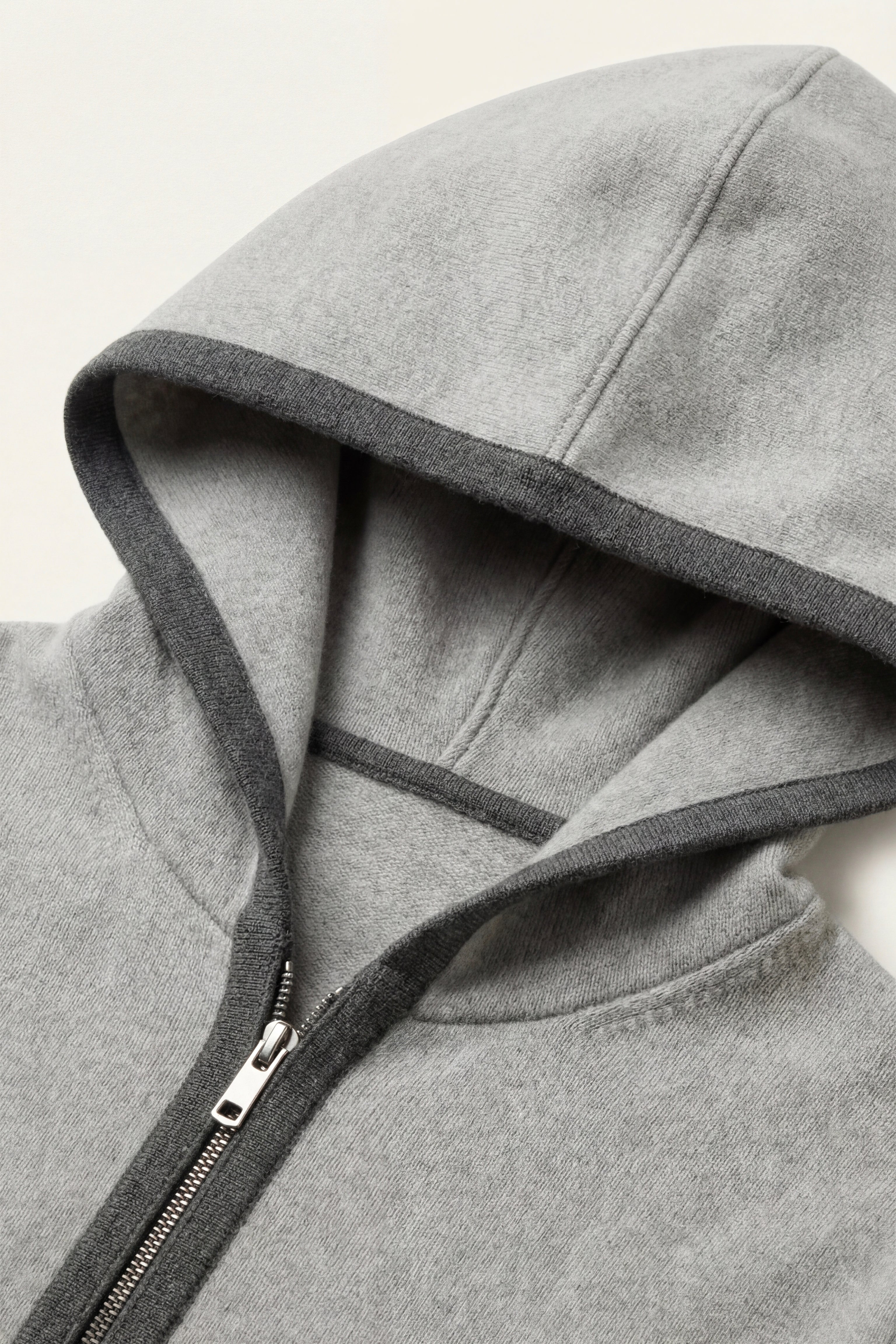 Cashmere Hooded Cardigan Grey