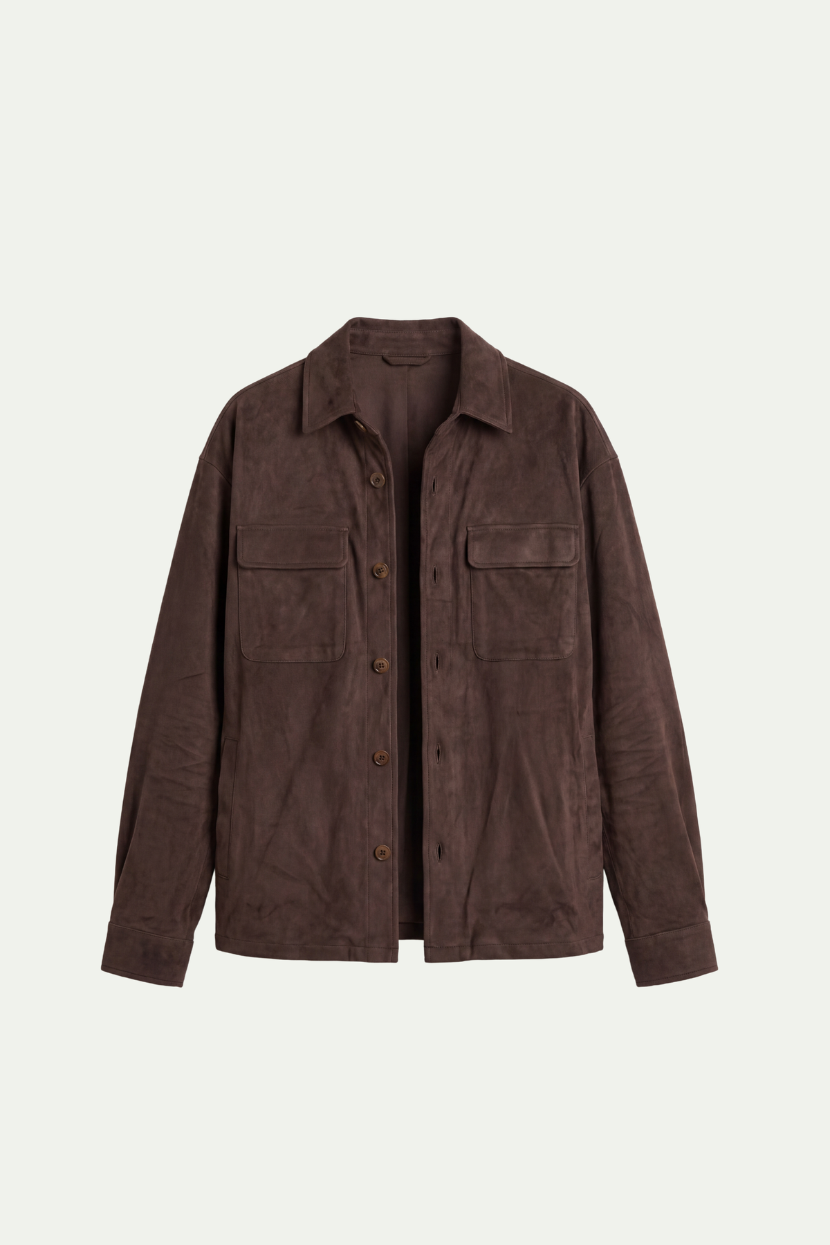 Mirsino Suede Overshirt | Coffee