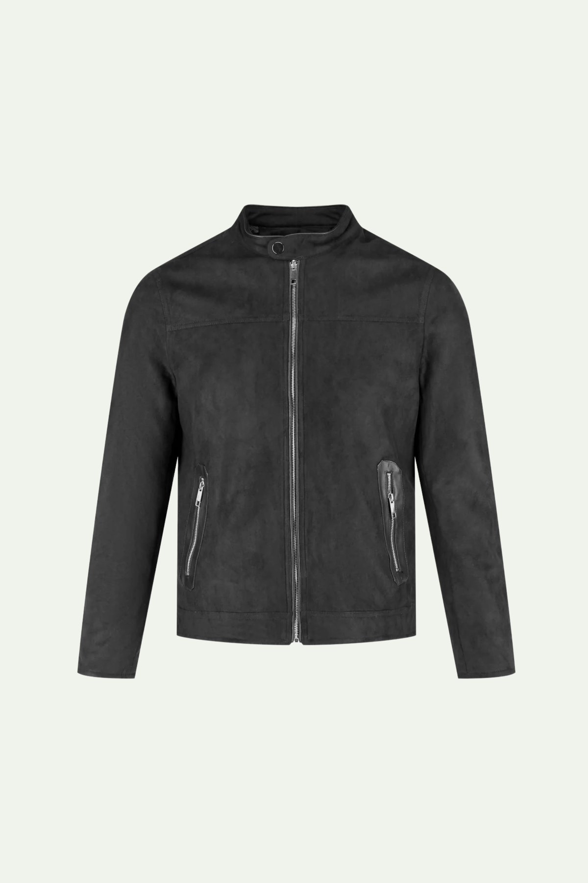 Mirsino Suede Biker Jacket Black