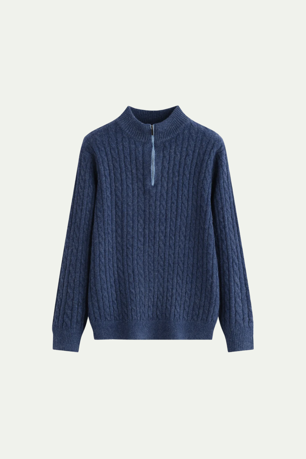 Mirsino Knit Quarter Zip Navy