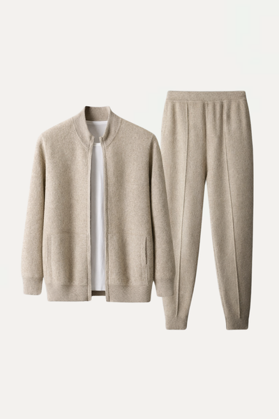 Premium Wool Zip Set - Sand