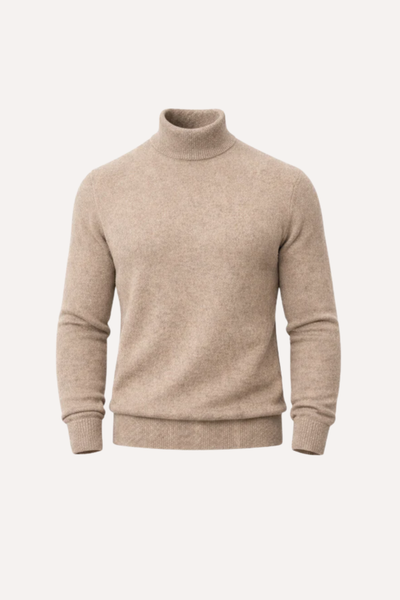 Cashmere Turtleneck Sweater Camel