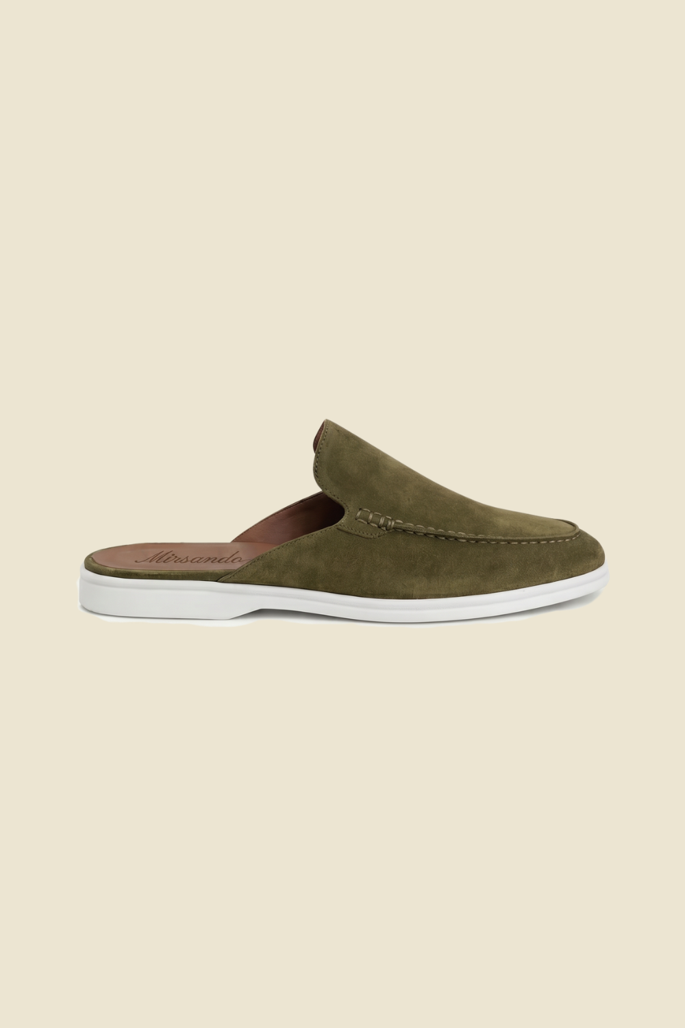 Yacht Loafer Suede Mule Sage