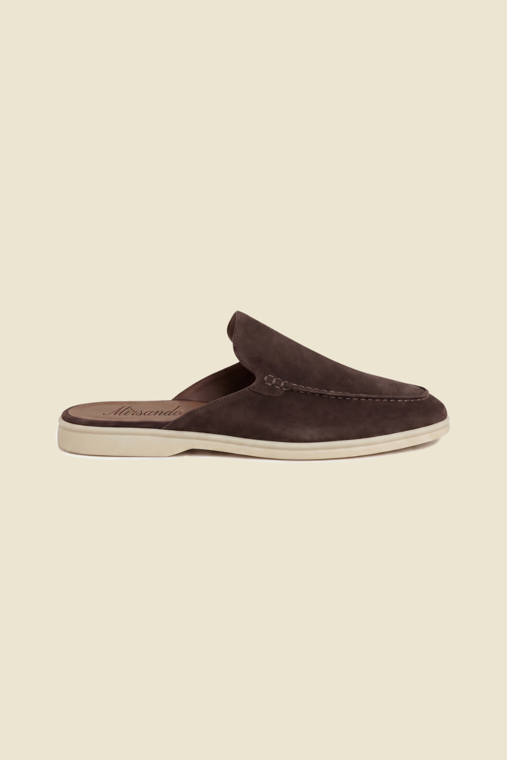 Yacht Loafer Suede Mule Brown