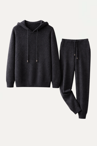 Pure Cashmere Leisure Set – Charcoal