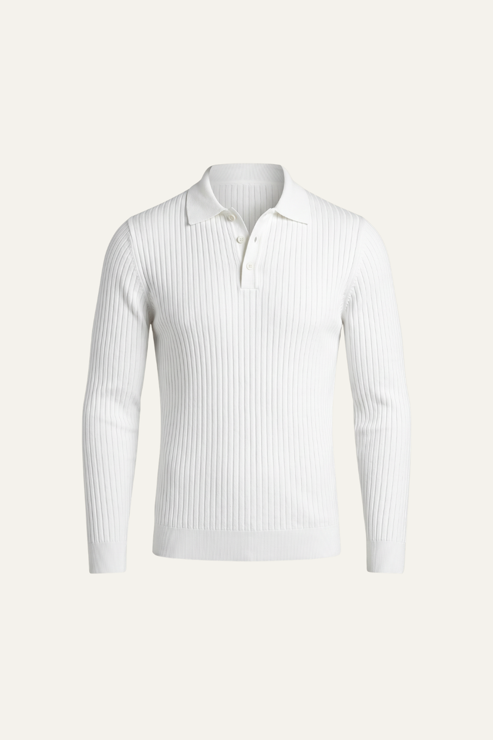 Marcello™ Ribbed Polo White