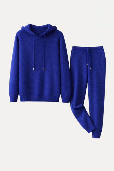 Pure Cashmere Leisure Set – Cobalt Blue
