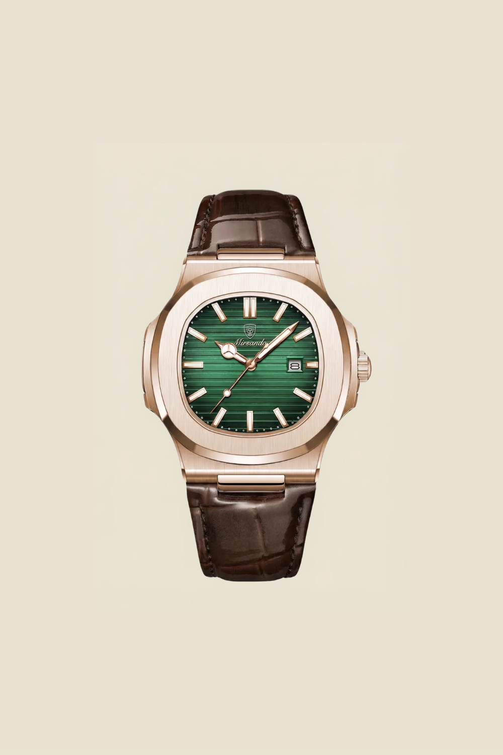 Lisbon Leather Watch Green