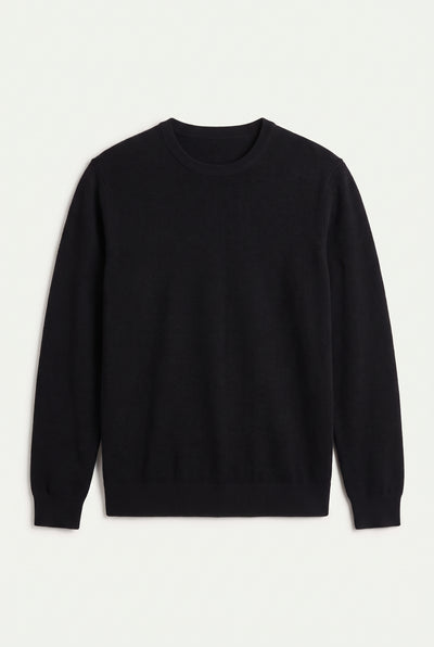 Mirsino Cashmere Crewneck Jumper Black