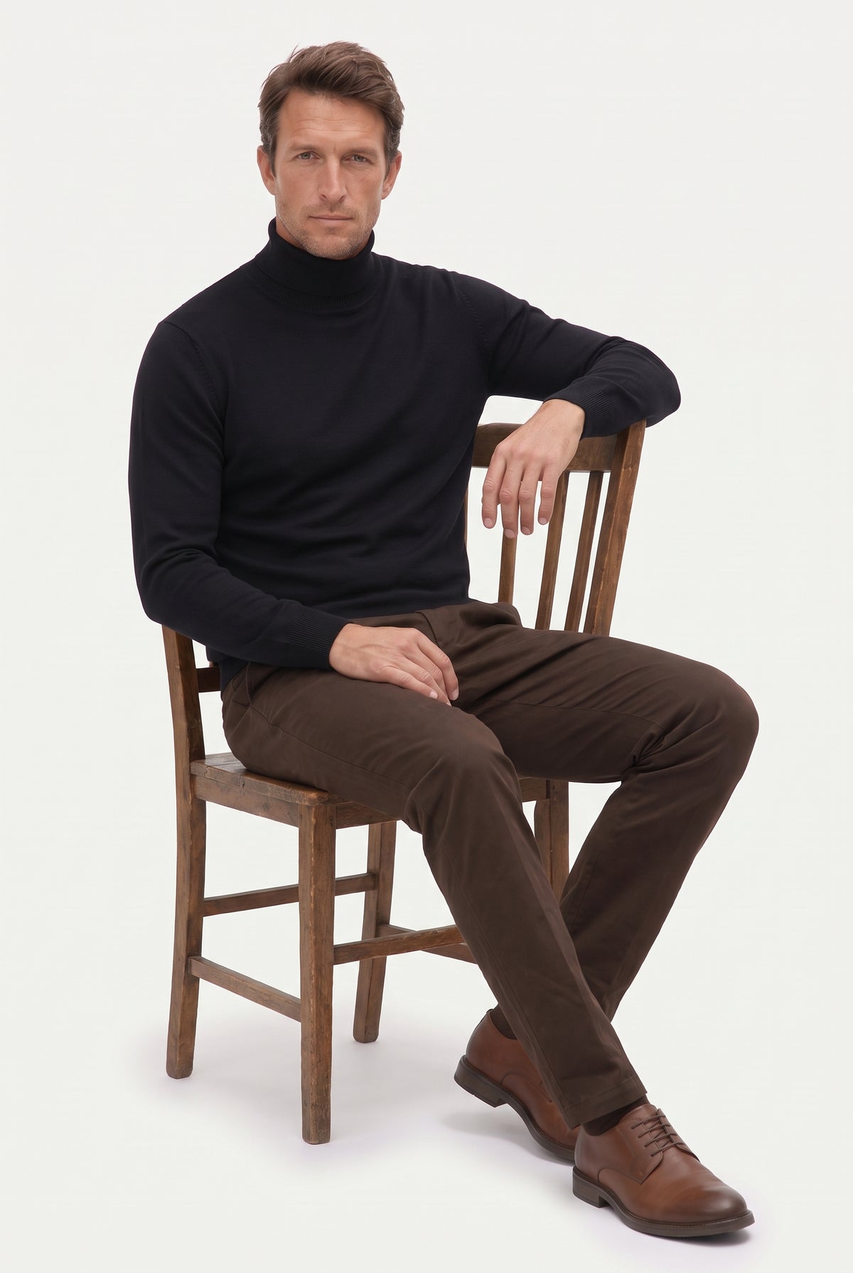 Mirsino Mongolian Cashmere Sweater Black