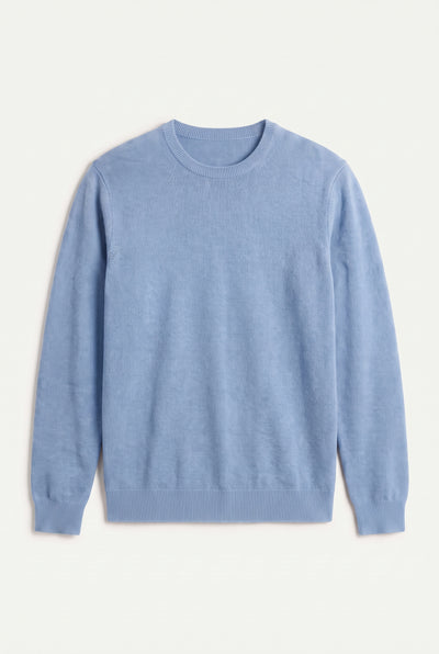 Mirsino Cashmere Crewneck Jumper Blue