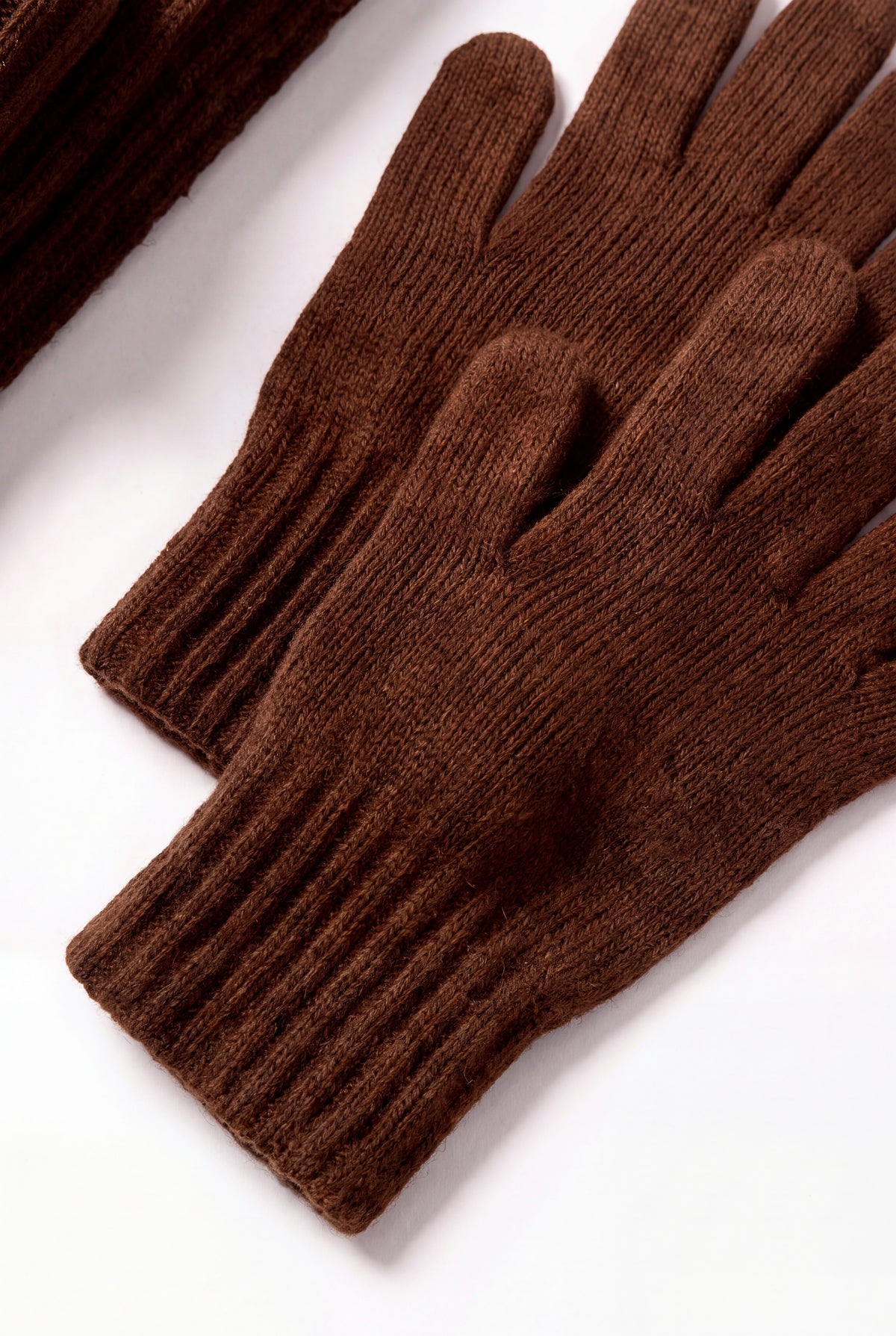 Brown Merino Wool Winter Set