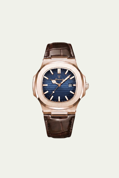 Lisbon Leather Watch Blue