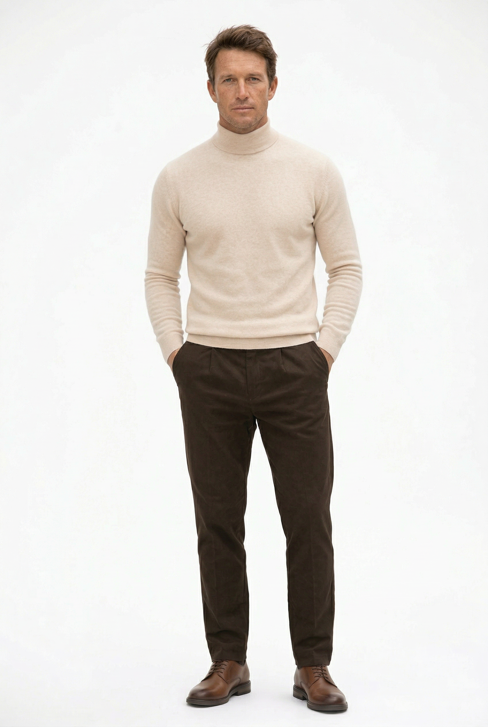 Cashmere Turtleneck Sweater Sand
