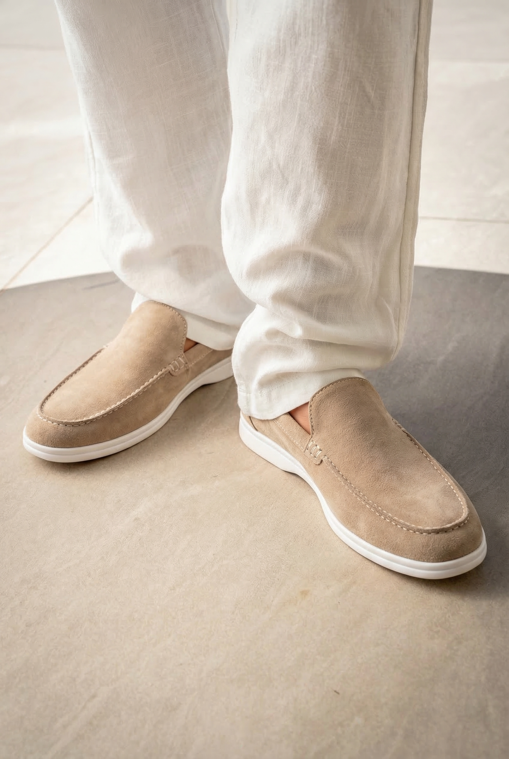 Old Money Suede Loafers Mocha
