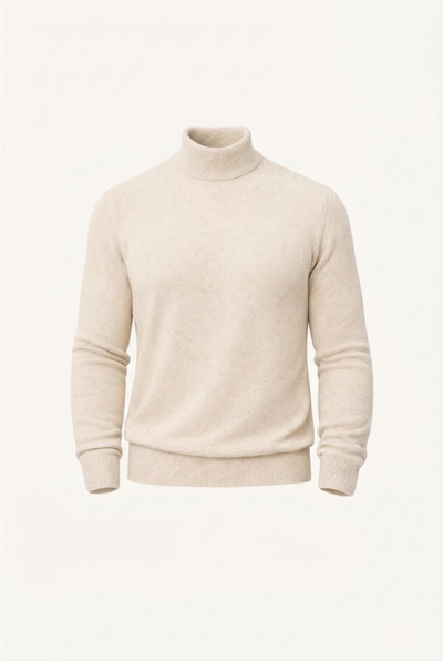 Cashmere Turtleneck Sweater Sand