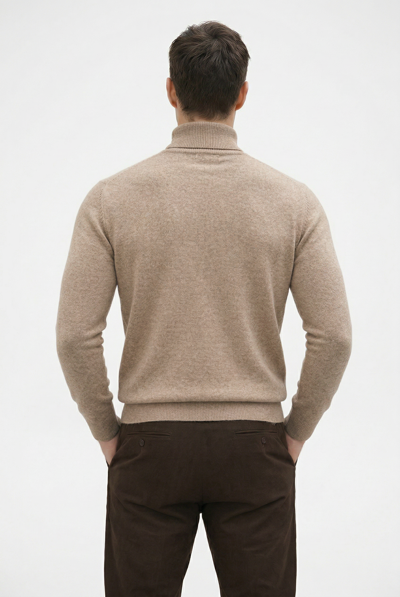 Cashmere Turtleneck Sweater Camel
