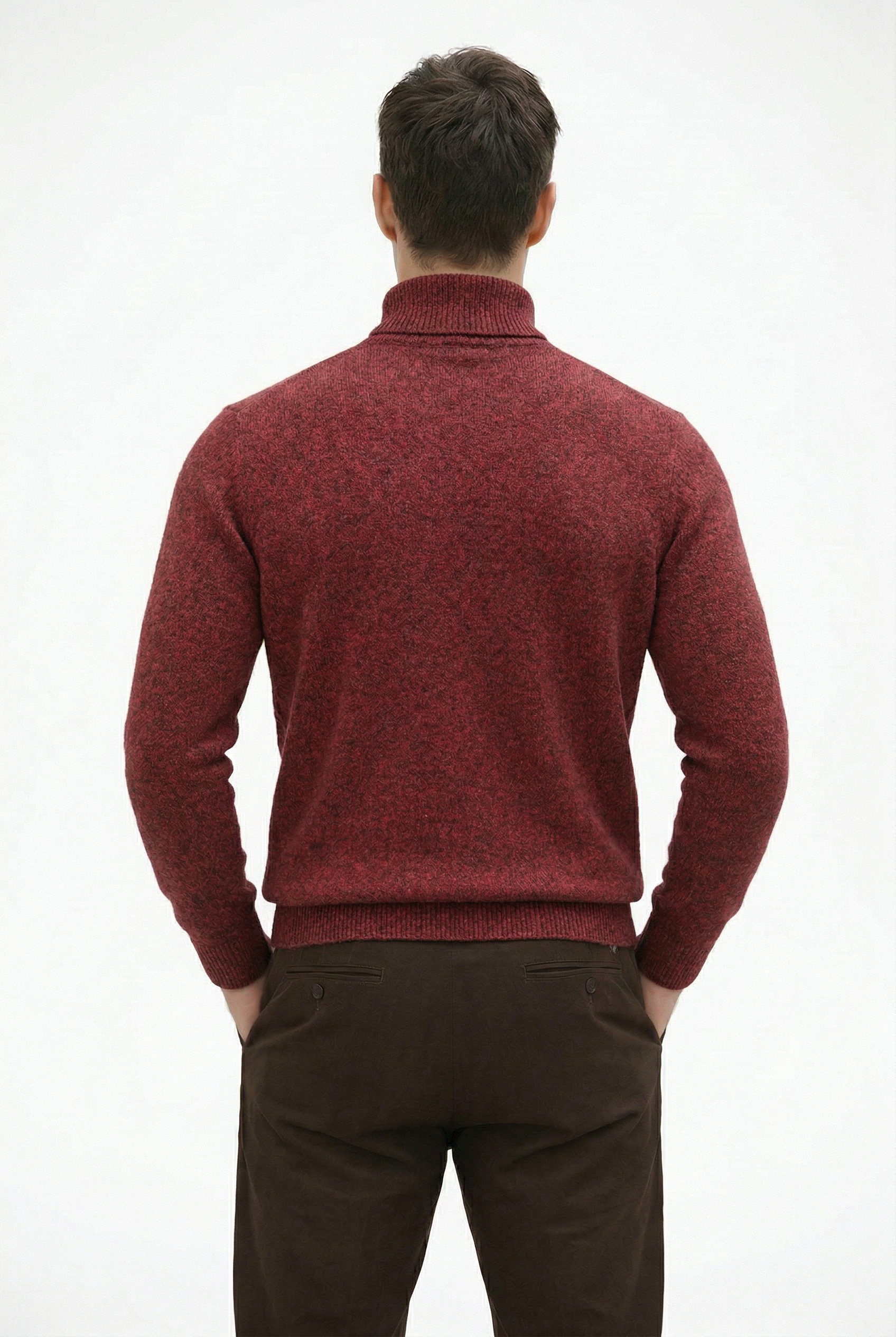 Cashmere Turtleneck Sweater Bordeaux