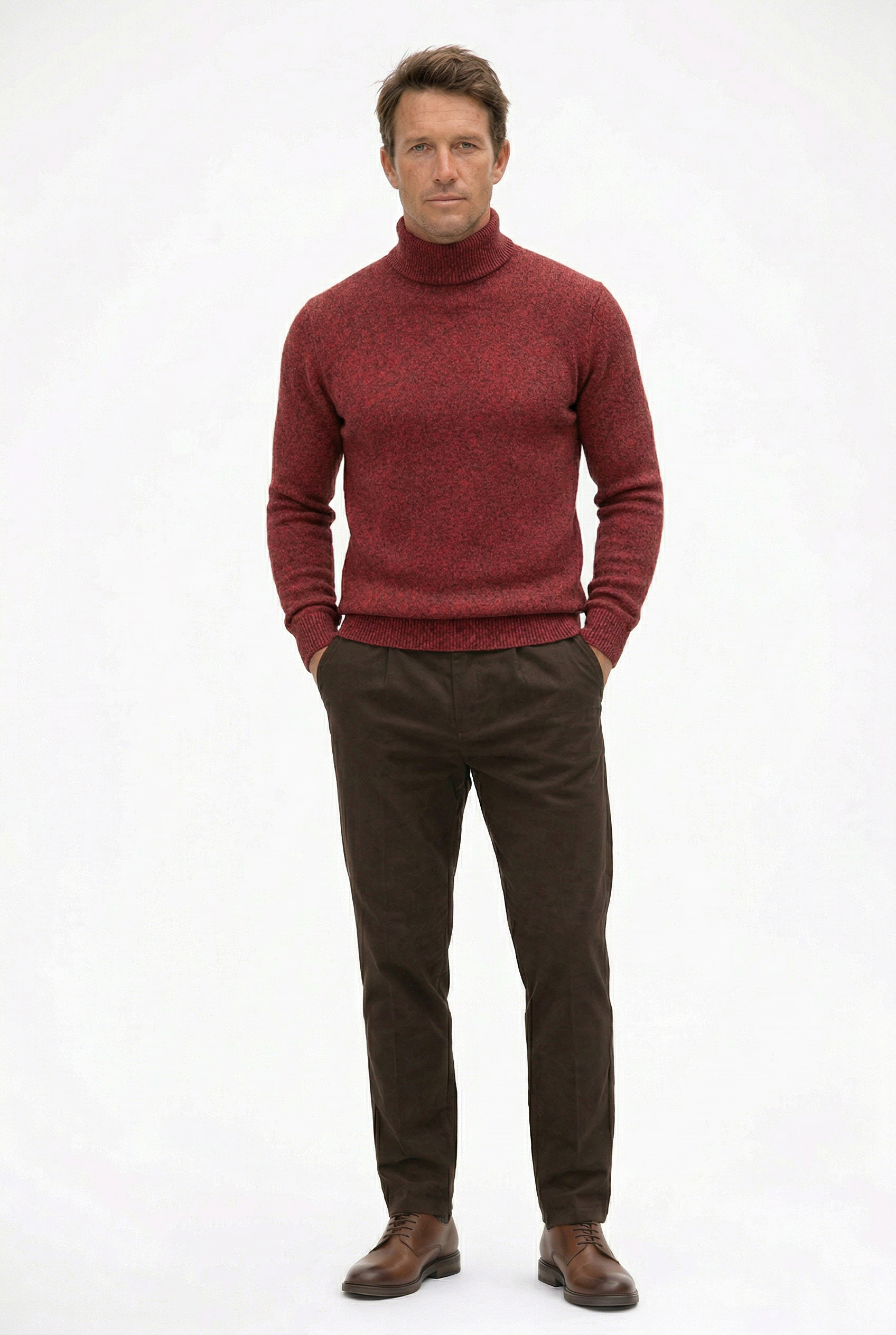 Cashmere Turtleneck Sweater Bordeaux
