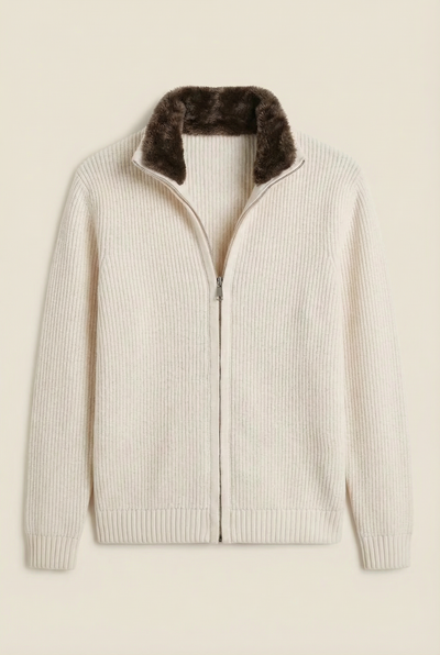 Fur Collar Wool Blouson | Beige