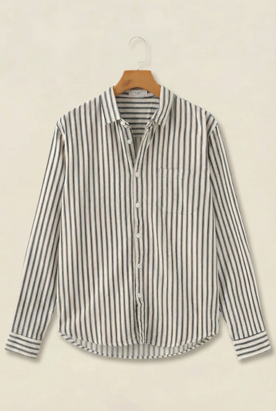 Gentlemen's Striped Shirt Brown
