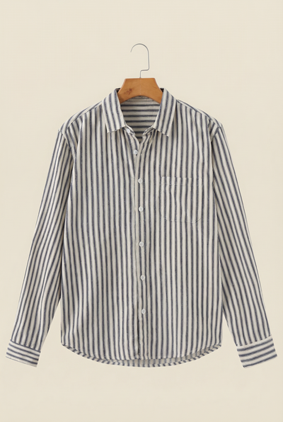 Gentlemen's Striped Shirt Blue