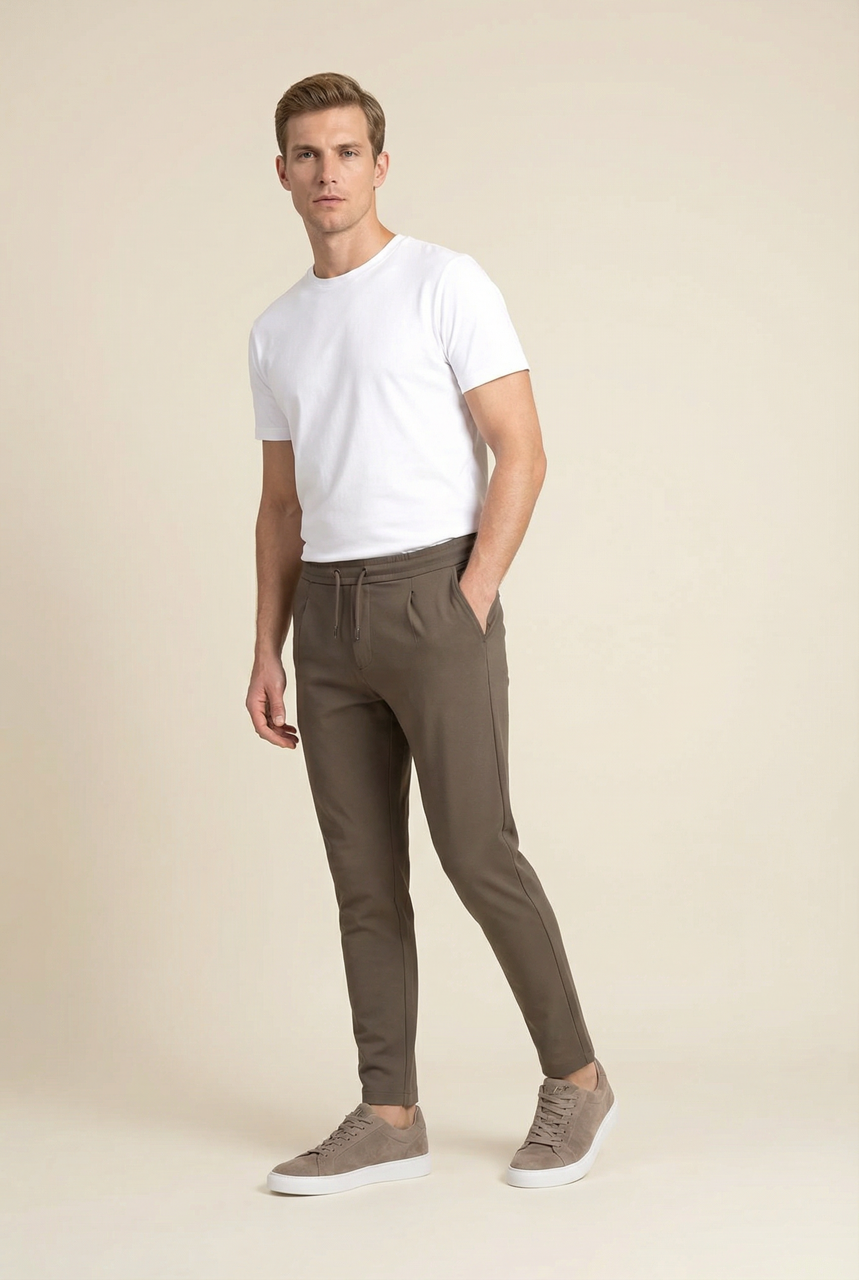 Mocha Brown Tech Pants