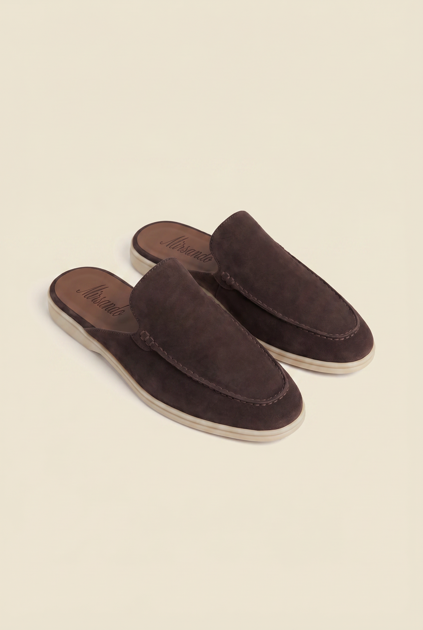 Yacht Loafer Suede Mule Brown