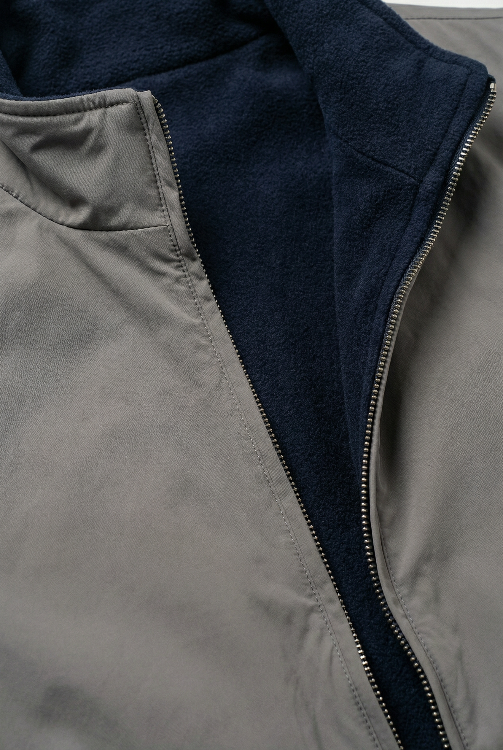 Reversible Wool Gilet Navy/Grey