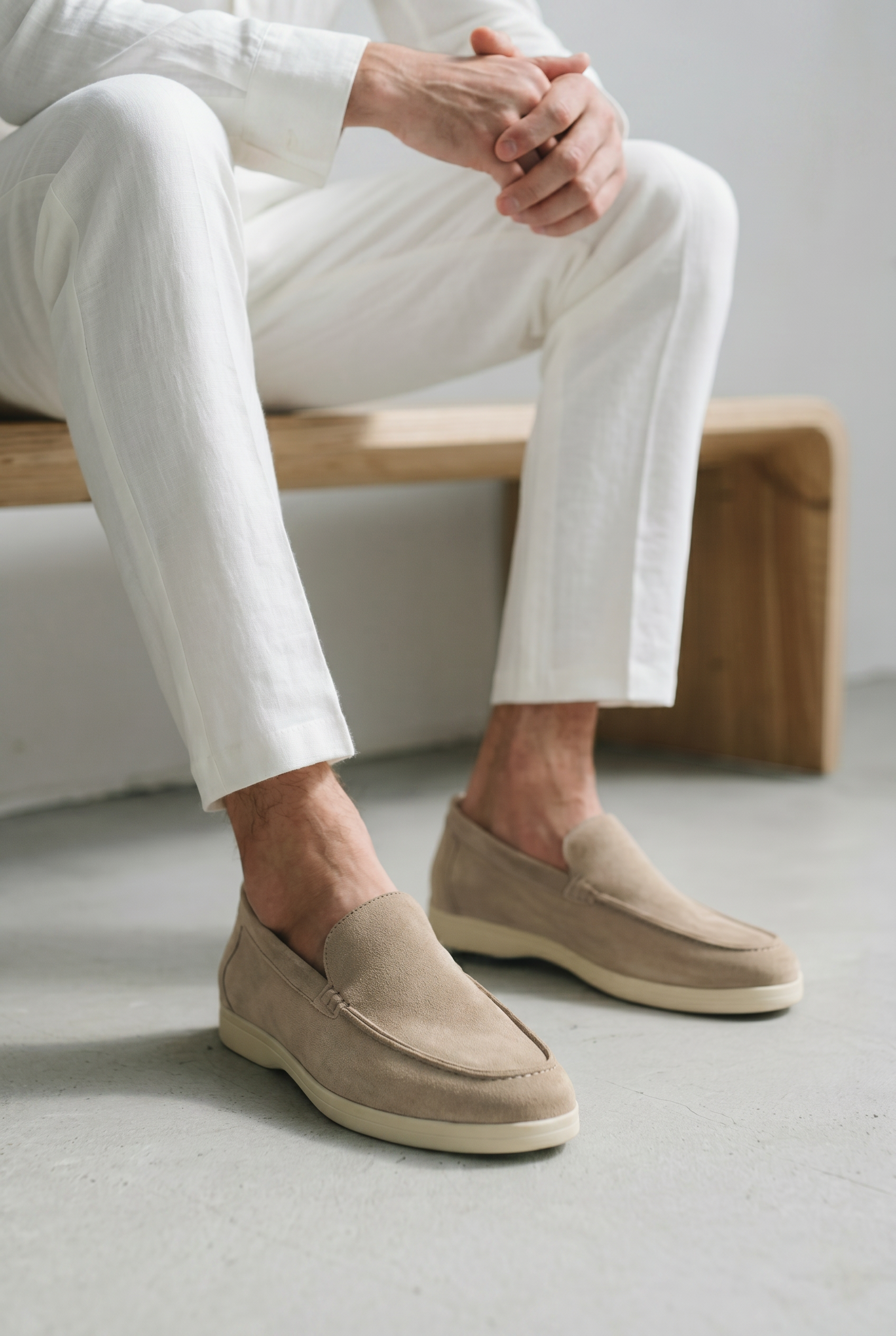 Old Money Suede Loafers Mocha