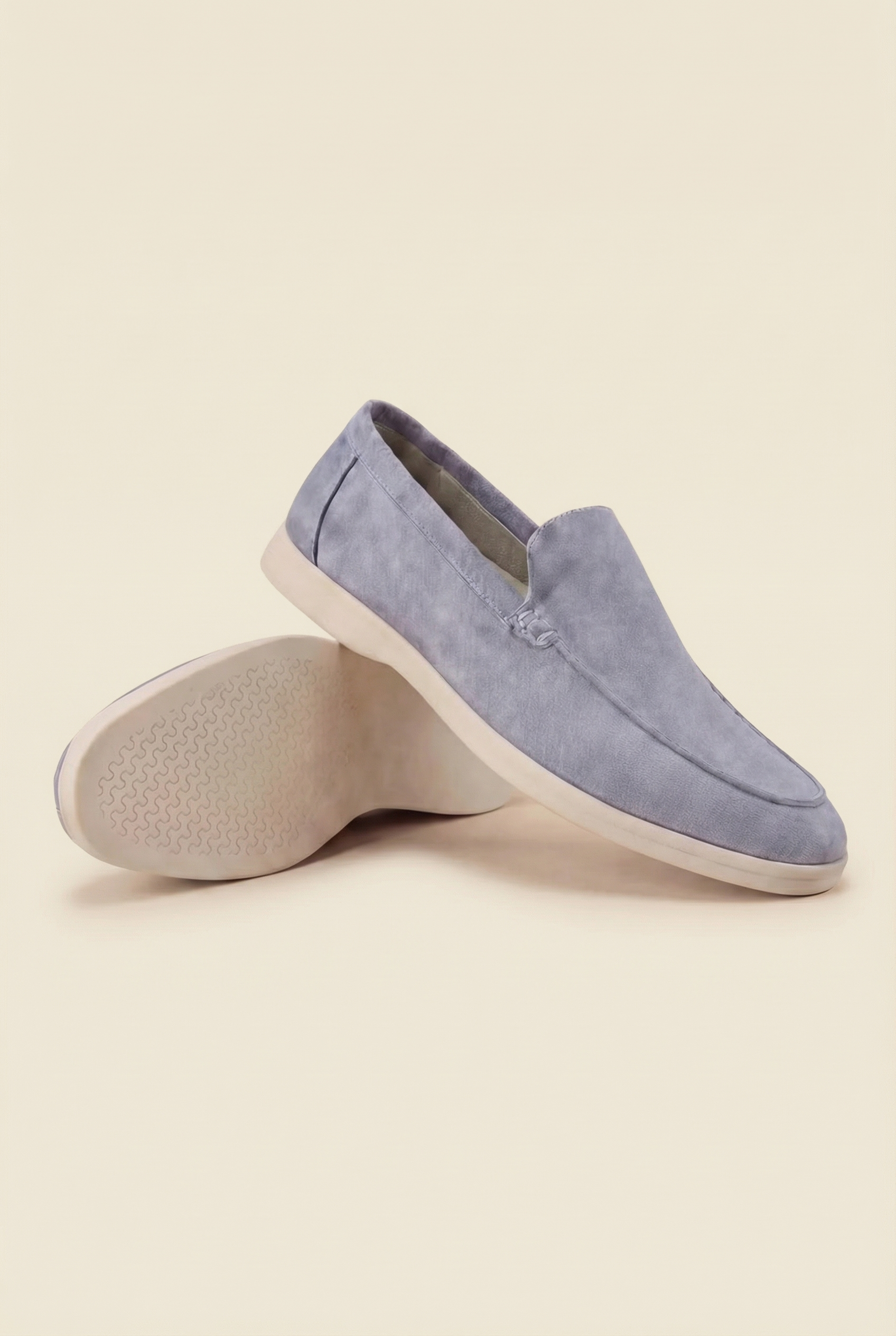 Old Money Suede Loafers Blue