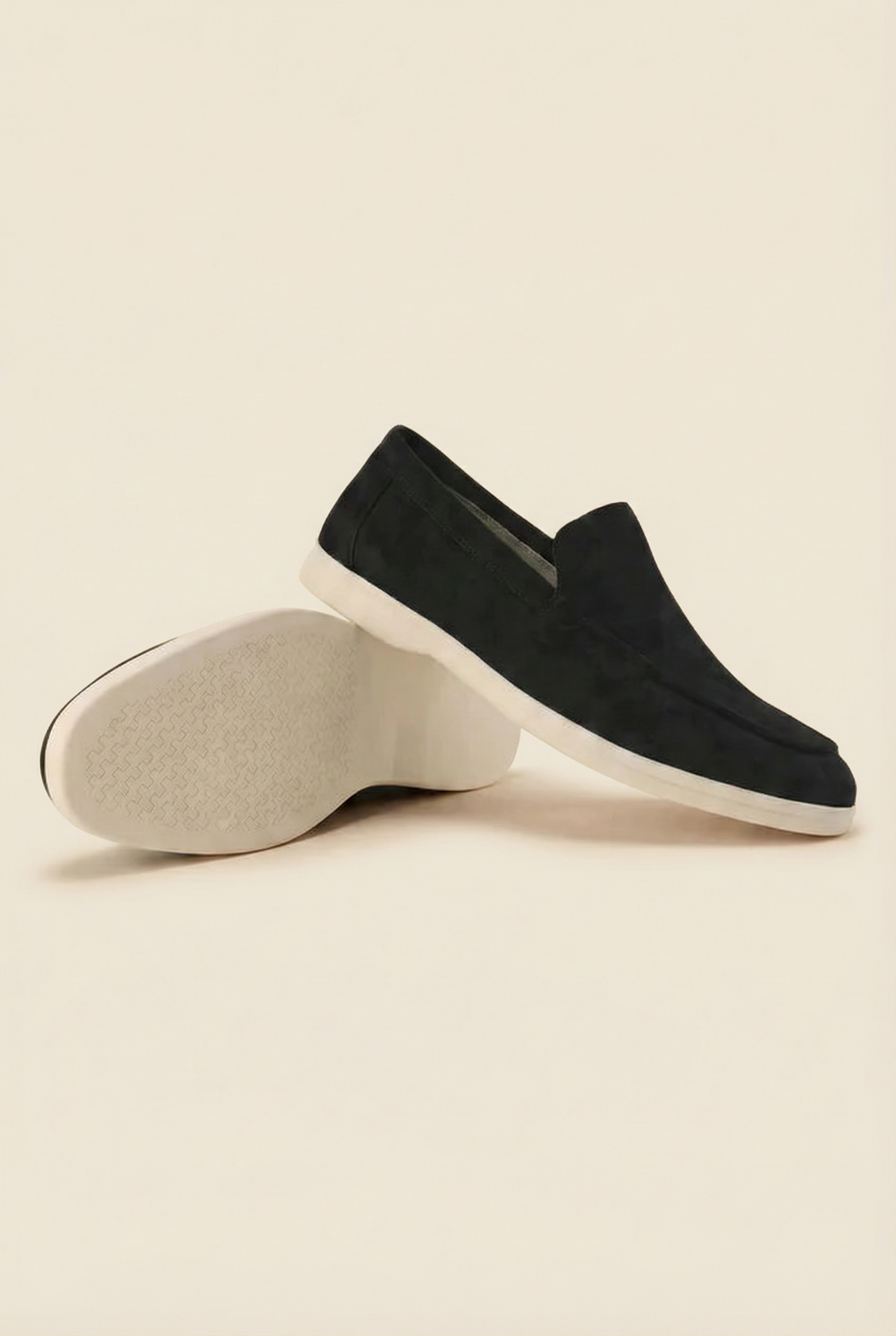 Old Money Suede Loafers Black