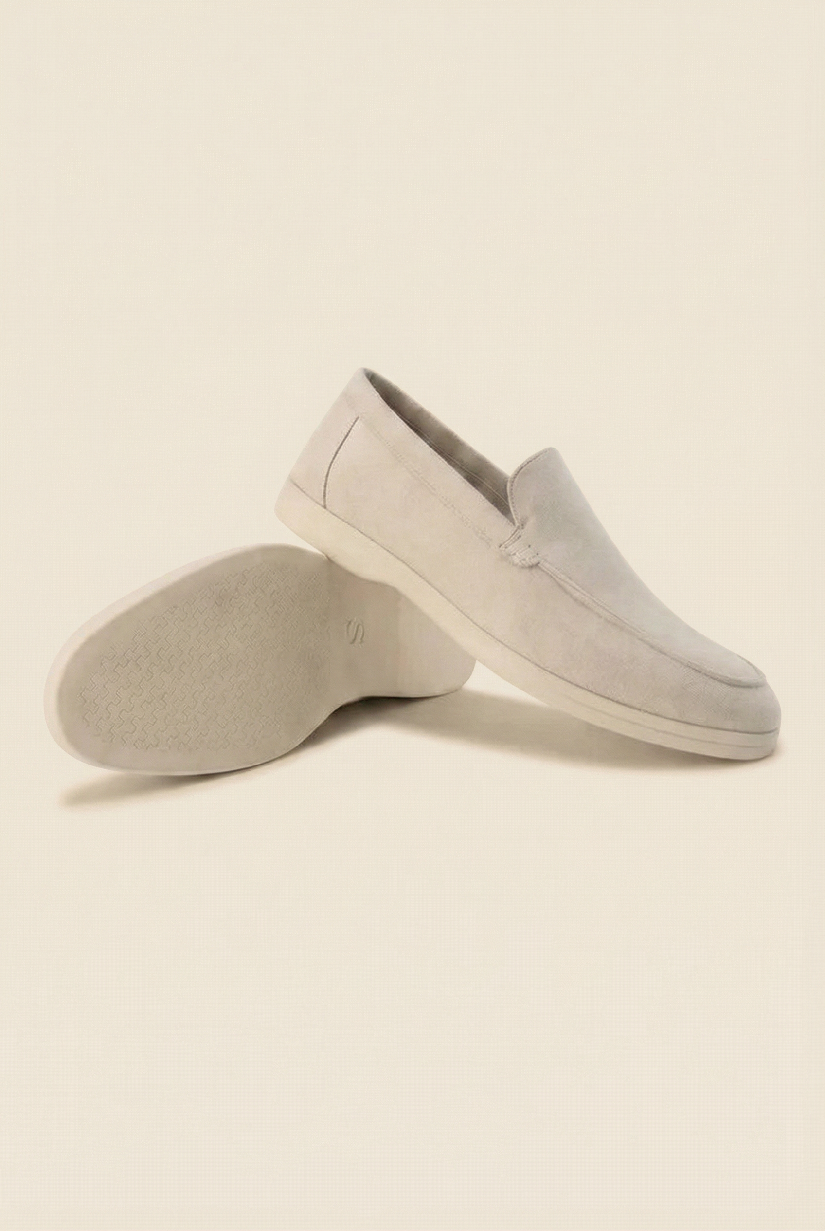 Old Money Suede Loafers Beige