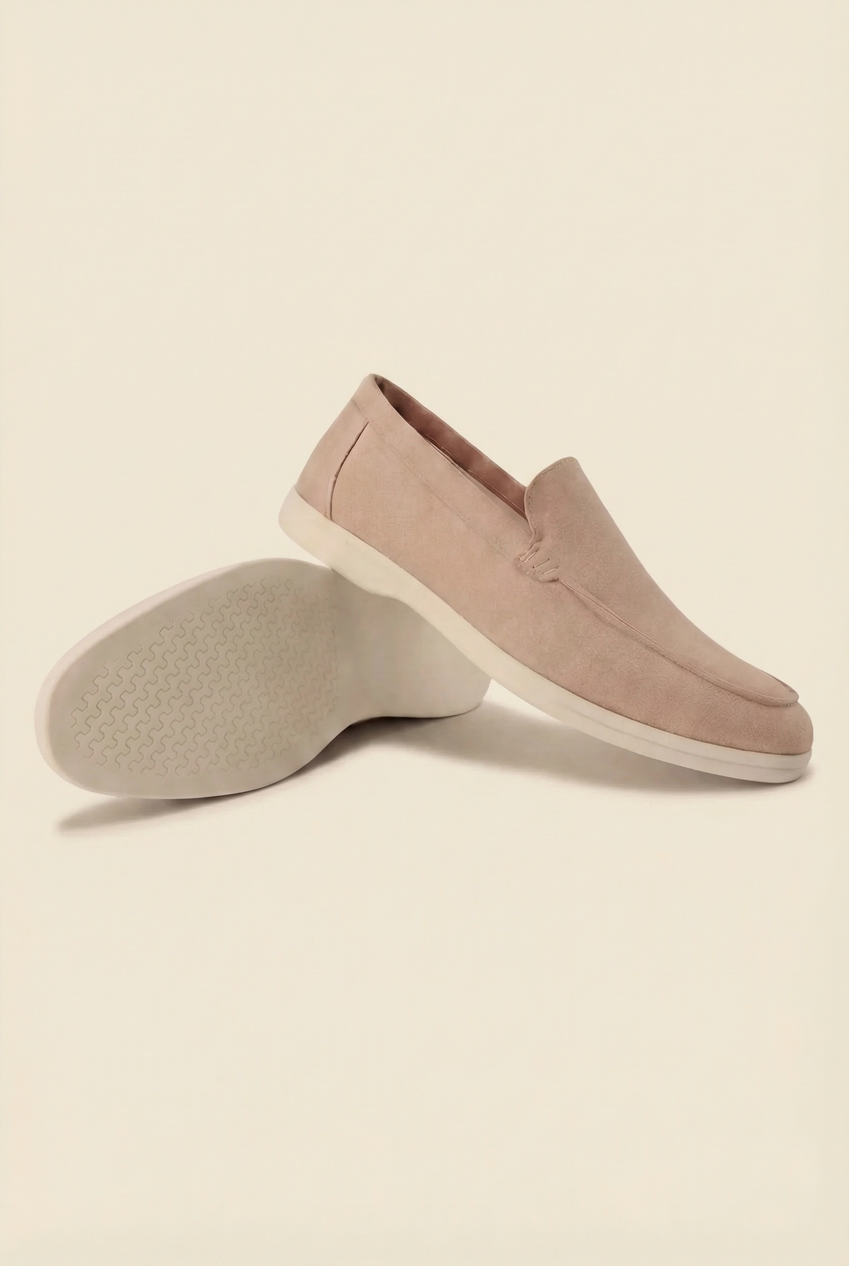 Old Money Suede Loafers Light Brown