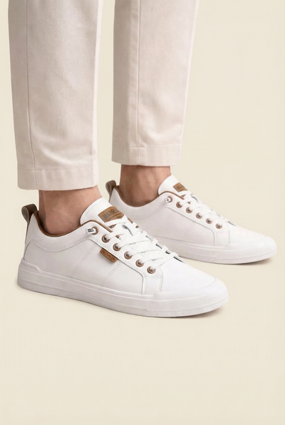 Mirsadon Leather Trainers White