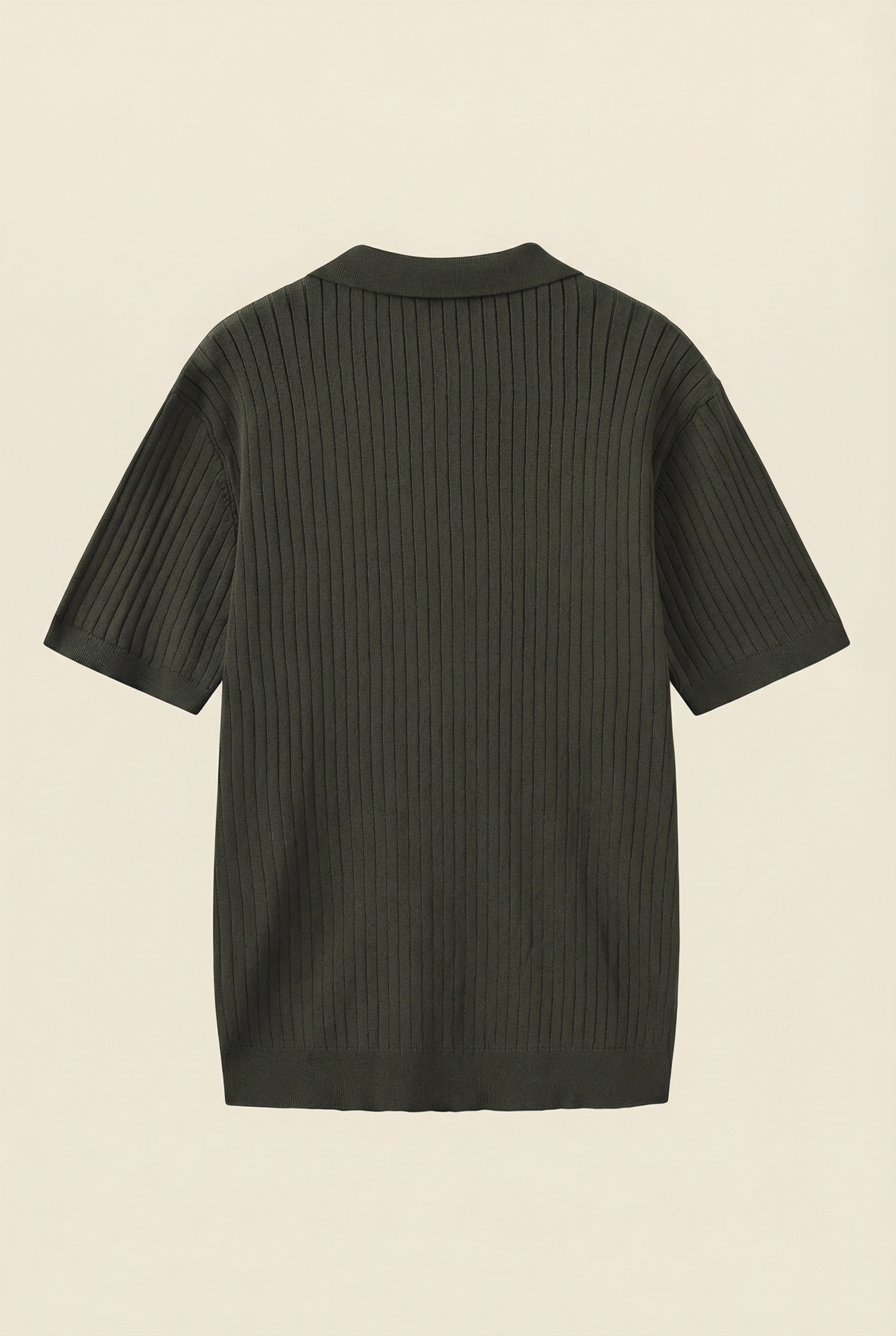 Premium Ribbed Polo Green
