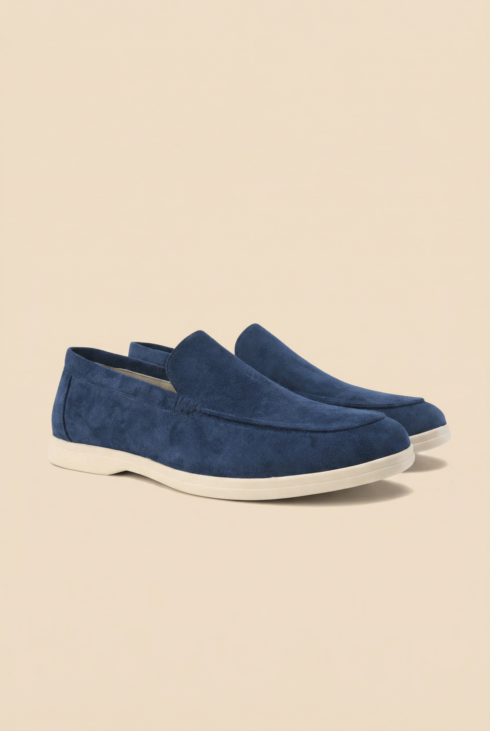 Old Money Suede Loafers Navy