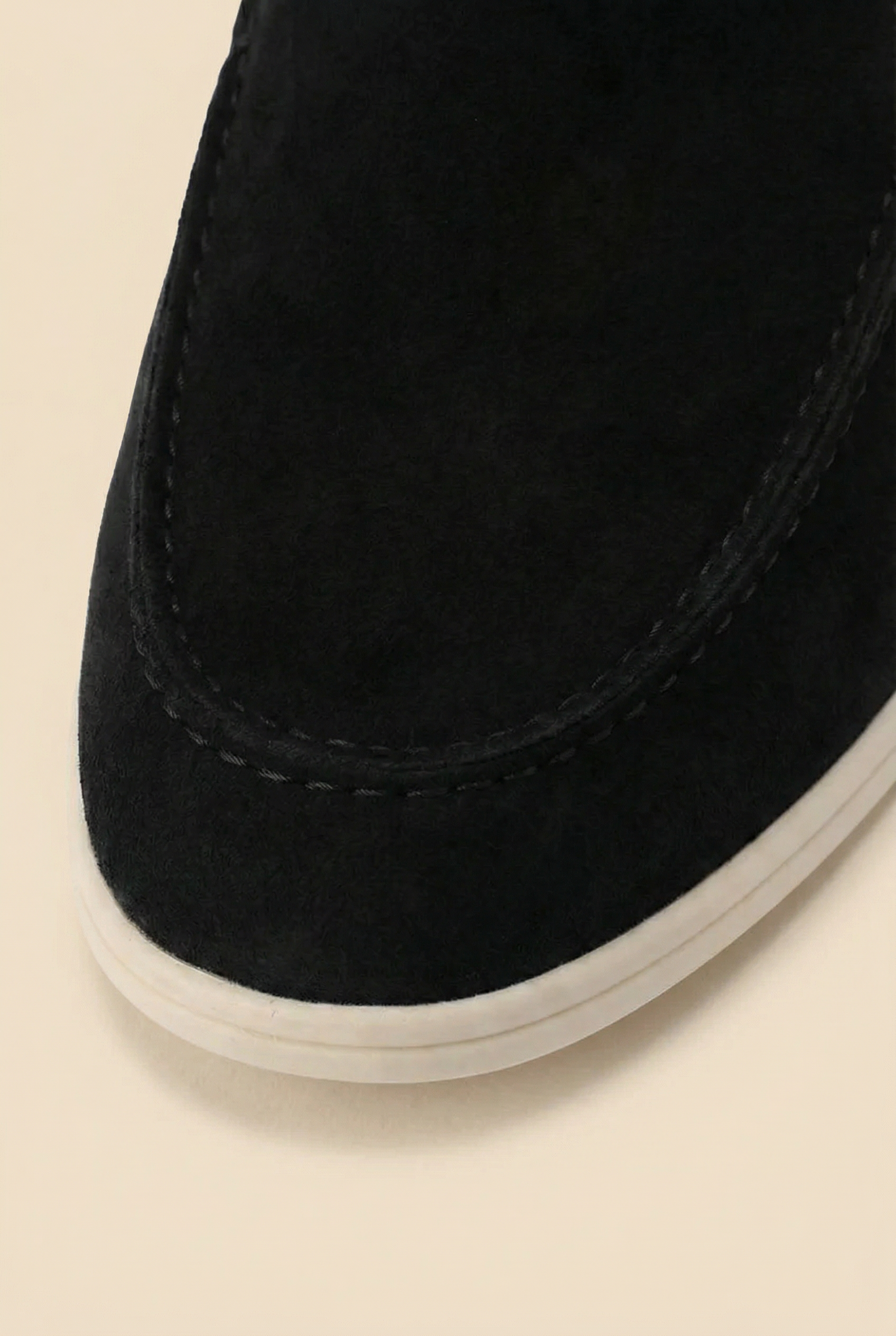 Old Money Suede Loafers Black