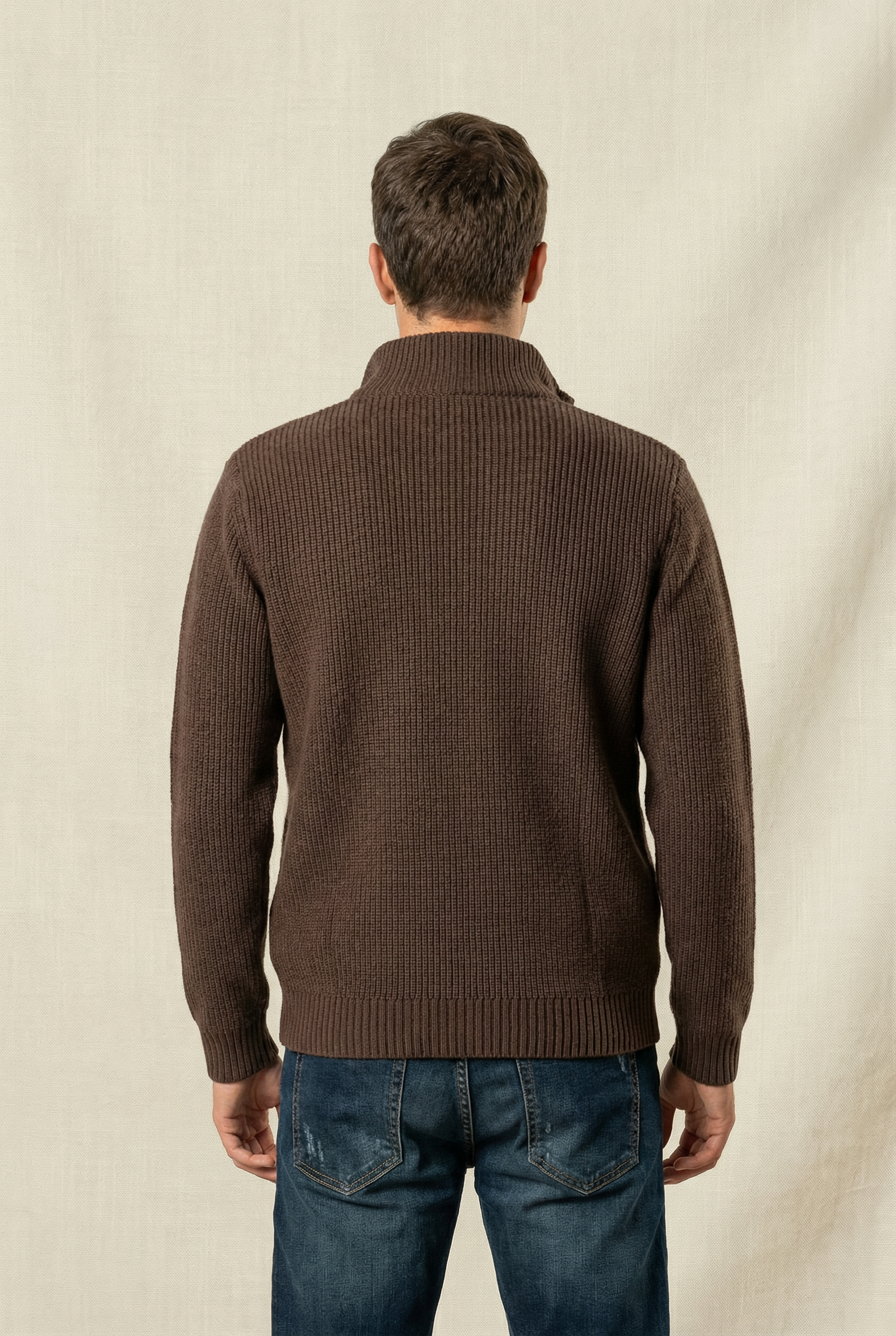 Fur Collar Wool Blouson | Brown