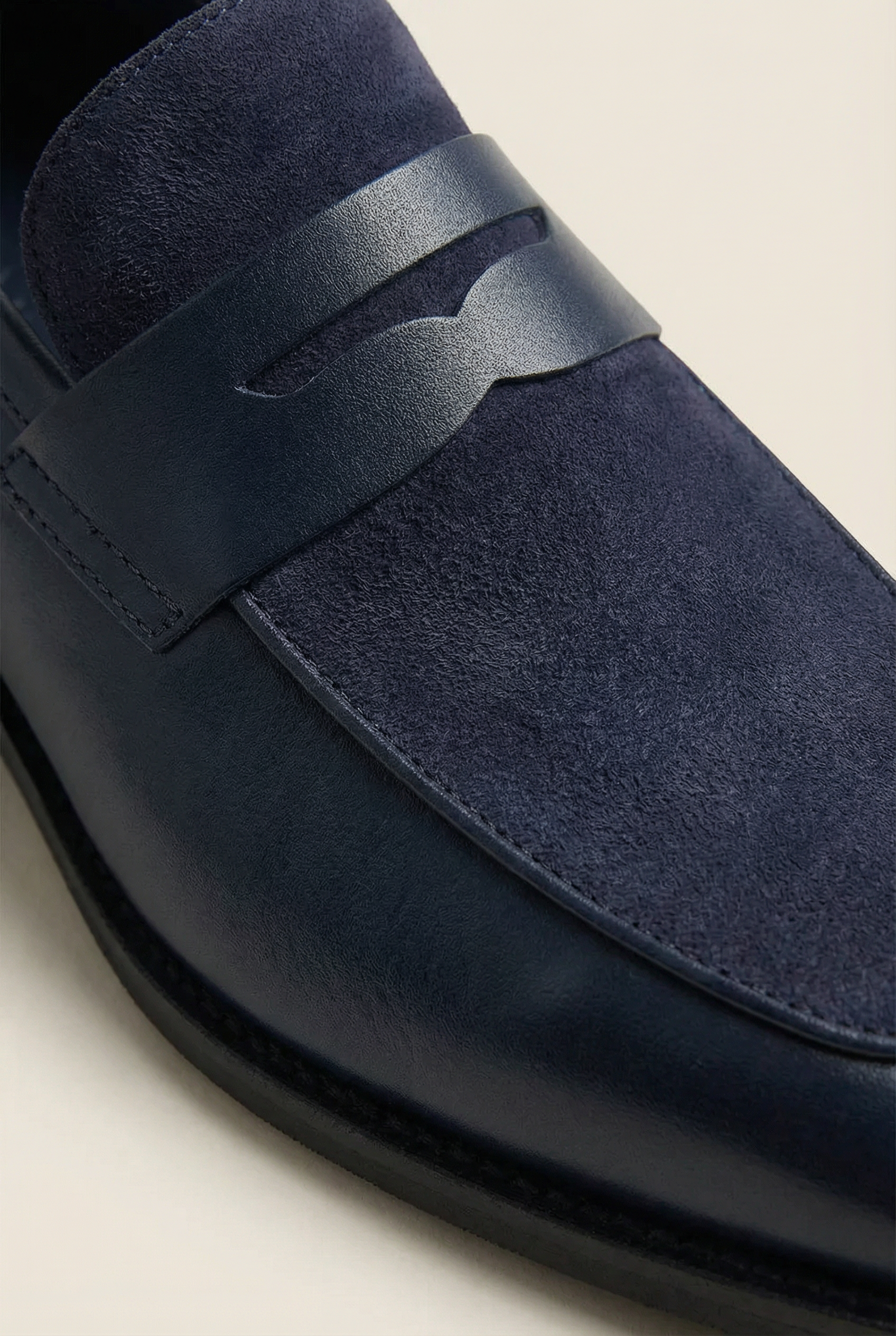 Marconi Leather Loafer Navy