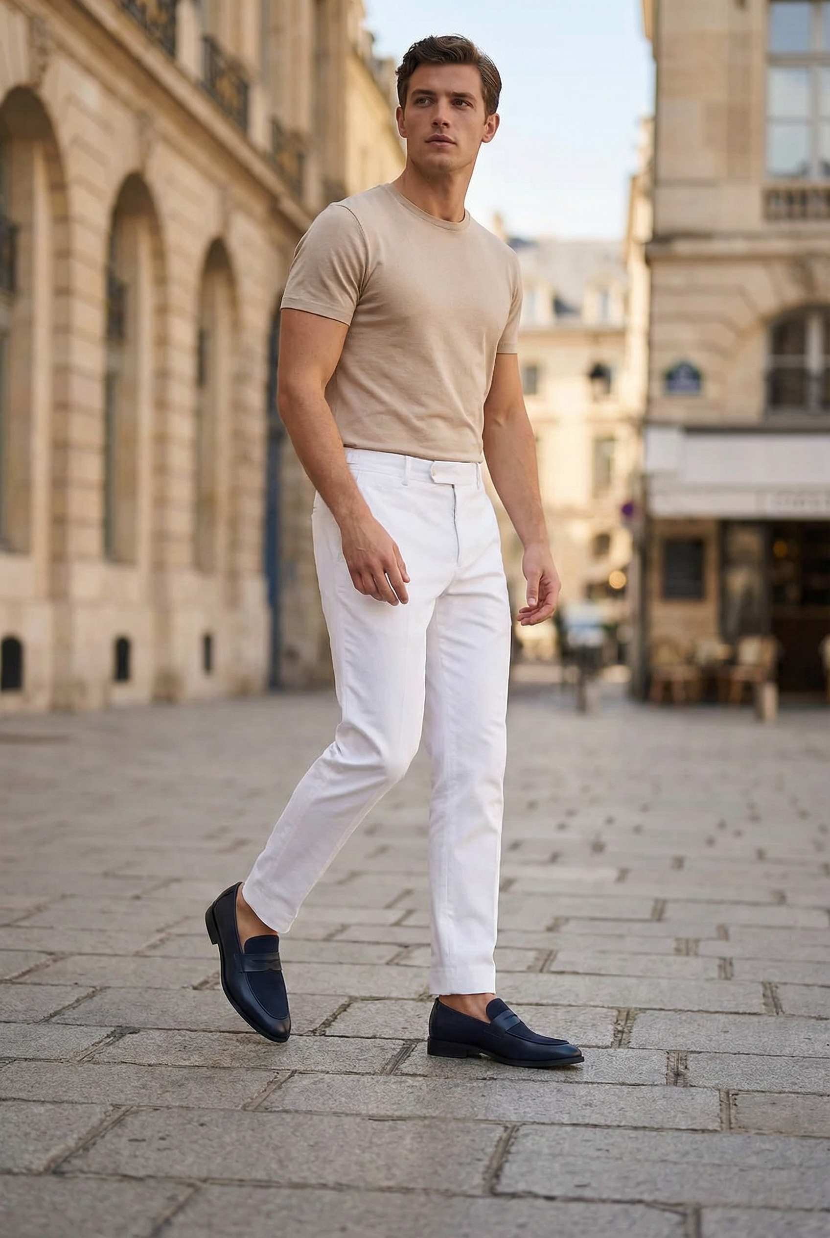 Marconi Leather Loafer Navy